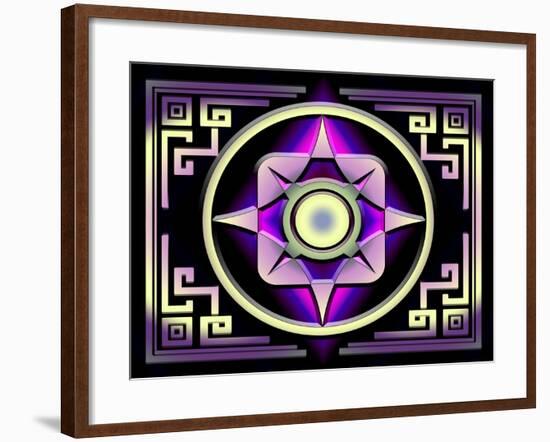 A Dark Splash of Color 46-Art Deco Designs-Framed Giclee Print