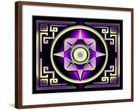 A Dark Splash of Color 46-Art Deco Designs-Framed Giclee Print