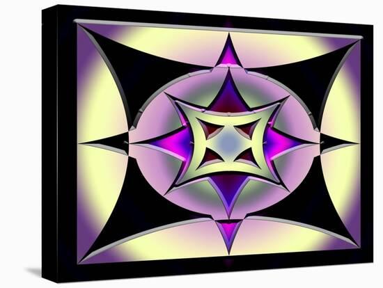 A Dark Splash of Color 47-Art Deco Designs-Stretched Canvas