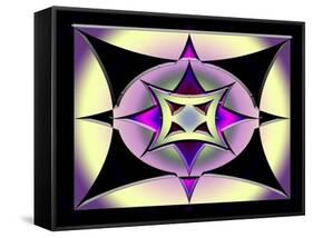 A Dark Splash of Color 47-Art Deco Designs-Framed Stretched Canvas