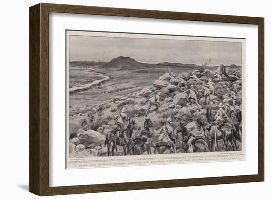 A Dash for Liberty Foiled, Heading Off General Cronje at the Modder River on 17 February-Frank Dadd-Framed Giclee Print