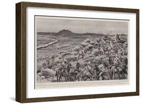 A Dash for Liberty Foiled, Heading Off General Cronje at the Modder River on 17 February-Frank Dadd-Framed Giclee Print