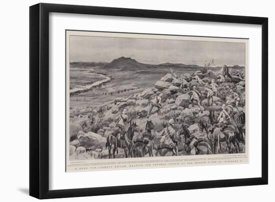 A Dash for Liberty Foiled, Heading Off General Cronje at the Modder River on 17 February-Frank Dadd-Framed Giclee Print