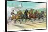 A Dash for the Pole-Currier & Ives-Framed Stretched Canvas