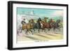 A Dash for the Pole-Currier & Ives-Framed Art Print