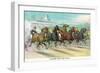 A Dash for the Pole-Currier & Ives-Framed Art Print