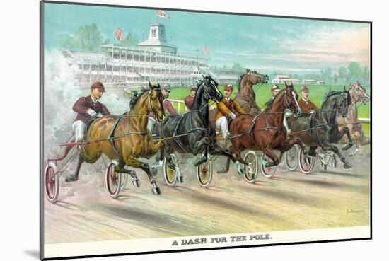 A Dash for the Pole-Currier & Ives-Mounted Art Print