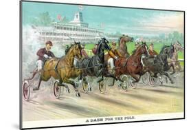 A Dash for the Pole-Currier & Ives-Mounted Art Print