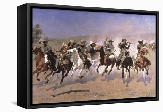 A Dash for the Timber-Frederic Sackrider Remington-Framed Stretched Canvas