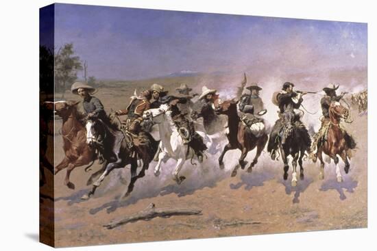 A Dash for the Timber-Frederic Sackrider Remington-Stretched Canvas