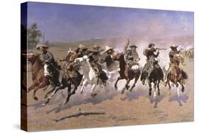 A Dash for the Timber-Frederic Sackrider Remington-Stretched Canvas