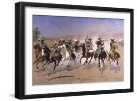 A Dash for the Timber-Frederic Sackrider Remington-Framed Giclee Print