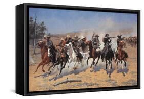 A Dash for Timber-Frederic Sackrider Remington-Framed Stretched Canvas