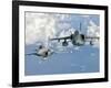 A Dassault Rafale of the French Air Force Flys Alongside an Embraer A-1B of the Brazilian Air Force-Stocktrek Images-Framed Photographic Print