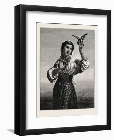 A Daughter of Cleopatra. after Vernet-Lecompte-null-Framed Premium Giclee Print