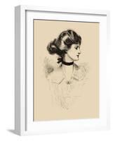 A Daughter of the South-Charles Dana Gibson-Framed Art Print