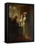 A Daughter Taking Her Leave (Oil on Canvas)-William Brassey Hole-Framed Stretched Canvas