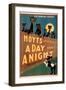 "A Day and a Night" Cats and Dogs Musical Poster-Lantern Press-Framed Art Print