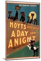 "A Day and a Night" Cats and Dogs Musical Poster-Lantern Press-Mounted Art Print