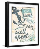 A Day At Blue Sea-OnRei-Framed Art Print