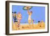 A Day at the Beach, 1923 (Pochoir)-Georges Barbier-Framed Giclee Print