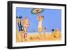 A Day at the Beach, 1923 (Pochoir)-Georges Barbier-Framed Giclee Print