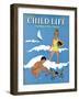 A Day at the Beach - Child Life, August 1939-Harold Carroll-Framed Giclee Print