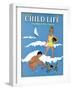 A Day at the Beach - Child Life, August 1939-Harold Carroll-Framed Giclee Print