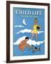 A Day at the Beach - Child Life, August 1939-Harold Carroll-Framed Premium Giclee Print