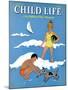 A Day at the Beach - Child Life, August 1939-Harold Carroll-Mounted Premium Giclee Print