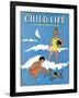 A Day at the Beach - Child Life, August 1939-Harold Carroll-Framed Giclee Print