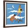 A Day at the Beach - Child Life, August 1939-Harold Carroll-Framed Giclee Print