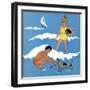 A Day at the Beach - Child Life, August 1939-Harold Carroll-Framed Giclee Print