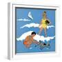 A Day at the Beach - Child Life, August 1939-Harold Carroll-Framed Giclee Print