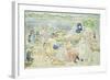 A Day at the Beach-Maurice Brazil Prendergast-Framed Giclee Print