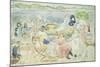 A Day at the Beach-Maurice Brazil Prendergast-Mounted Giclee Print