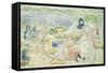 A Day at the Beach-Maurice Brazil Prendergast-Framed Stretched Canvas