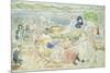 A Day at the Beach-Maurice Brazil Prendergast-Mounted Giclee Print