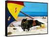 A Day at the Beach-null-Framed Stretched Canvas