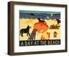 A Day At The Beach-Stephen Huneck-Framed Giclee Print