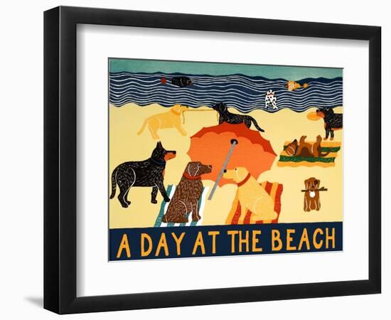 A Day At The Beach-Stephen Huneck-Framed Giclee Print