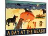 A Day At The Beach-Stephen Huneck-Mounted Giclee Print
