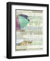 A Day At The Beach-ALI Chris-Framed Giclee Print