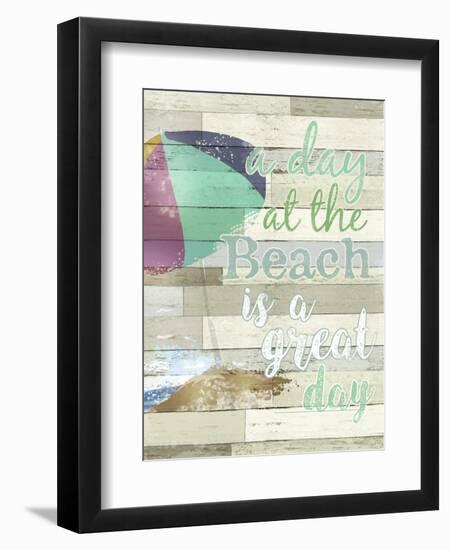 A Day At The Beach-ALI Chris-Framed Giclee Print
