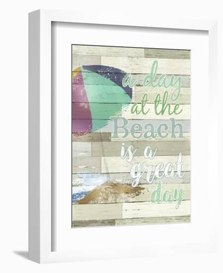 A Day At The Beach-ALI Chris-Framed Giclee Print