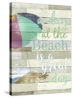 A Day At The Beach-ALI Chris-Stretched Canvas