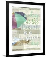 A Day At The Beach-ALI Chris-Framed Giclee Print