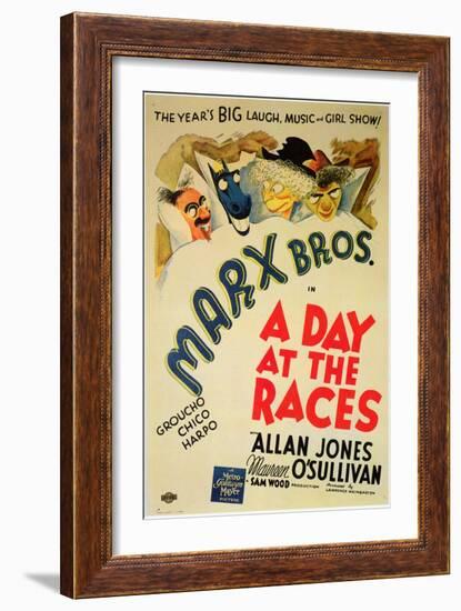 A Day at the Races, 1937-null-Framed Art Print