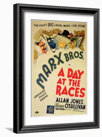 A Day at the Races, 1937-null-Framed Art Print