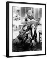 A Day at the Races, Chico Marx, Harpo Marx, Groucho Marx, 1937-null-Framed Photo